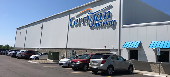 Corrigan Moving warehouse