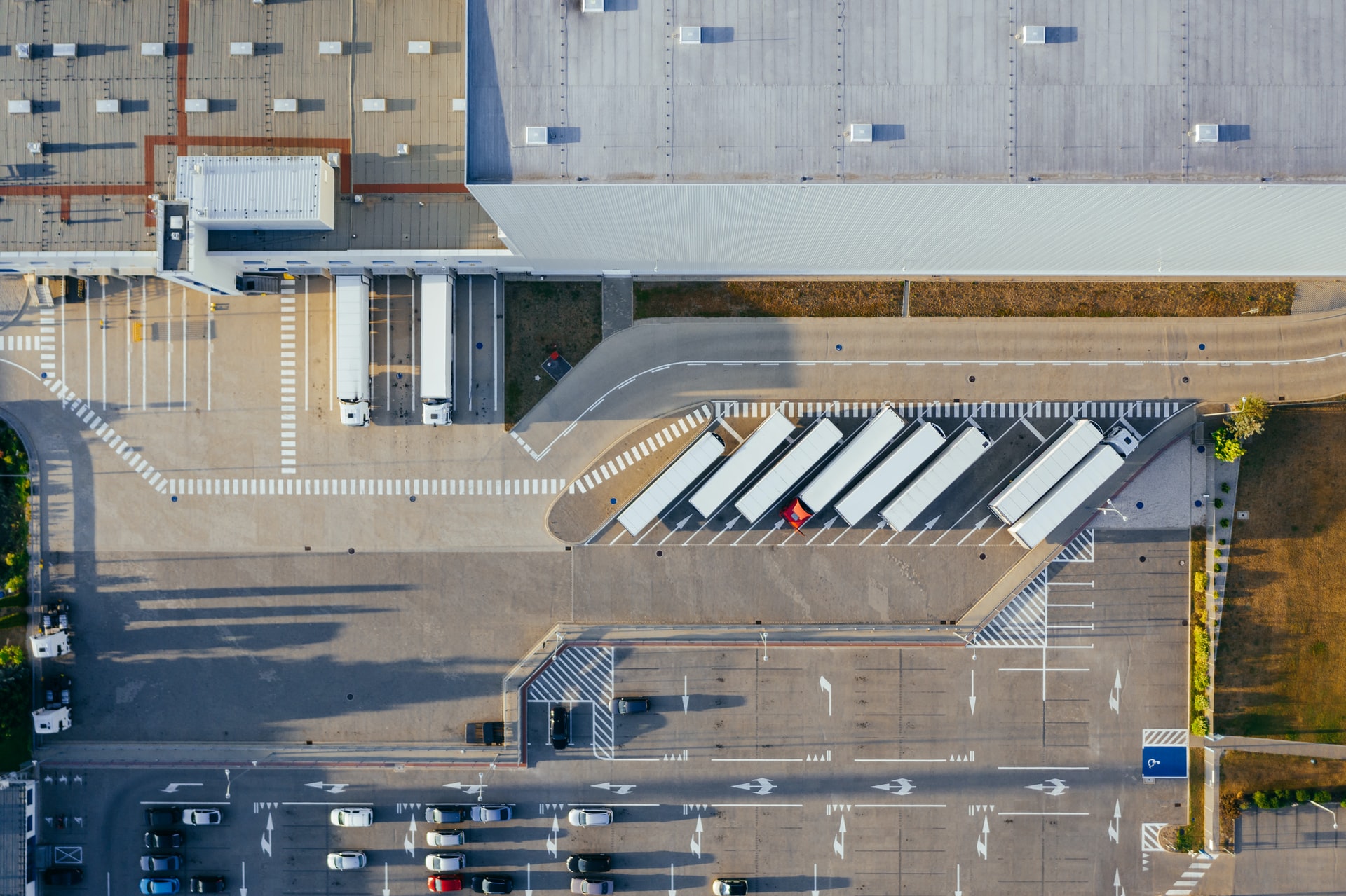 Warehouse birds eye view